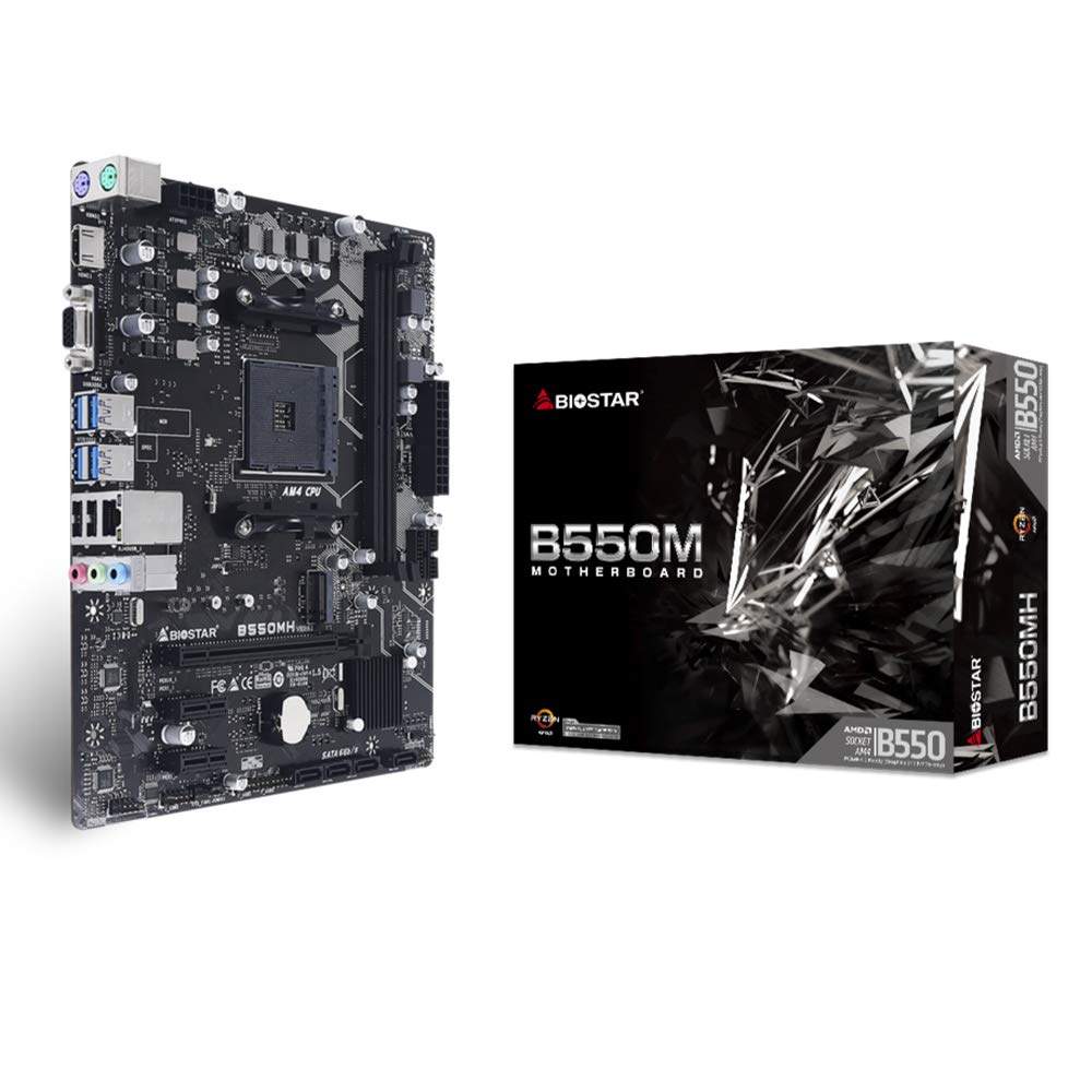 Biostar B550MH 4000Mhz OC S+V+GL DDR4 AM4 (ATX) : Amazon.com.tr
